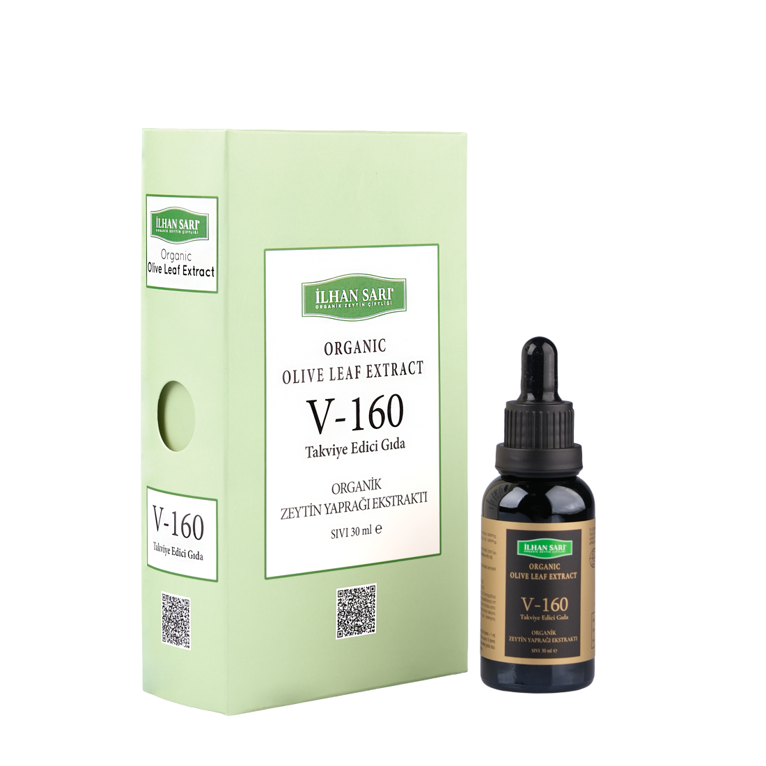 V-160 Organik Zeytin Yaprağı Ekstraktı 30ml
