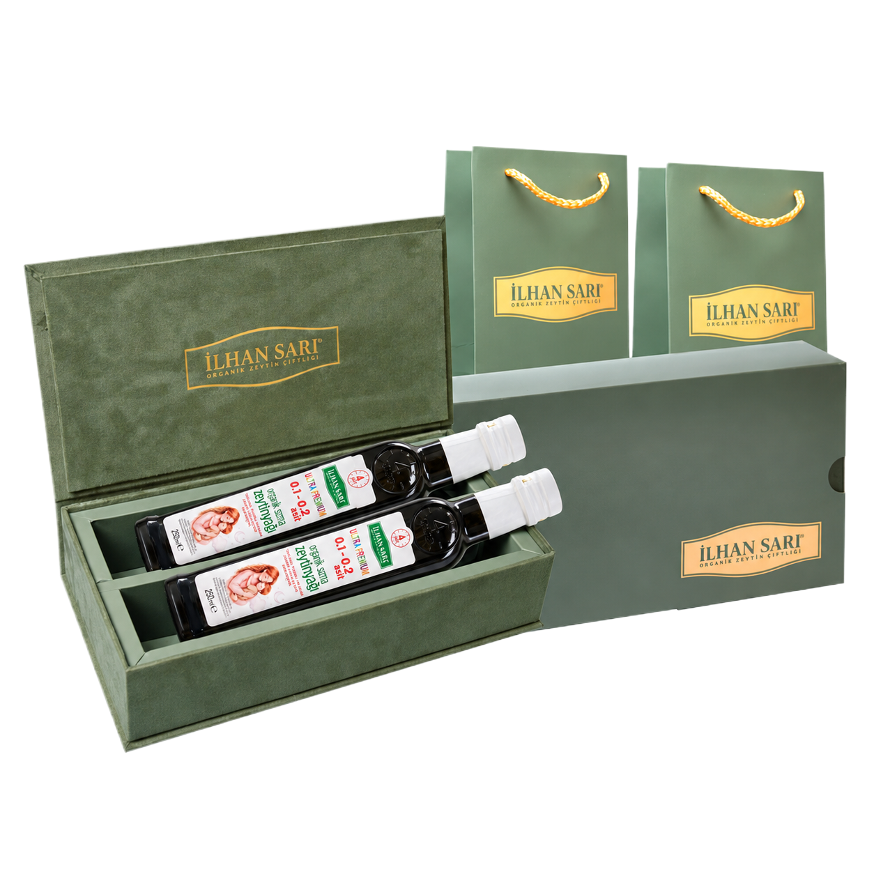 4 Saat Organik Bebek Zeytinyağı Lux Hediye Paketi 2 adet 250 ml.