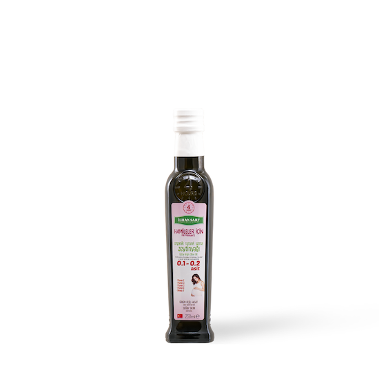 0.1 ile 0.2 ASİT arası (max.)  Hamileler İçin Erken Yeşil Hasat 4 Saat Organik Natürel Sızma Zeytinyağı 250 ml