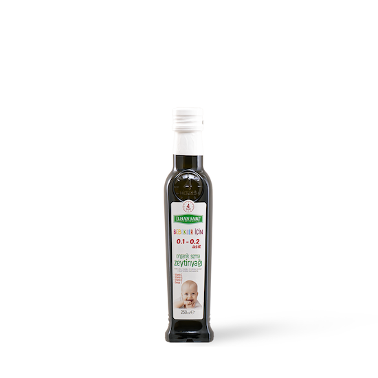0.1 ile 0.2 ASİT arası (max.) Bebekler İçin 4 Saat Organik Natürel Sızma Zeytinyağı 250 ml