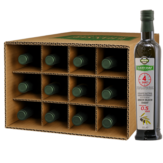 4 Saat Organik Erken Olgun Hasat Filtre Edilmiş Natürel Sızma Zeytinyağı Koli